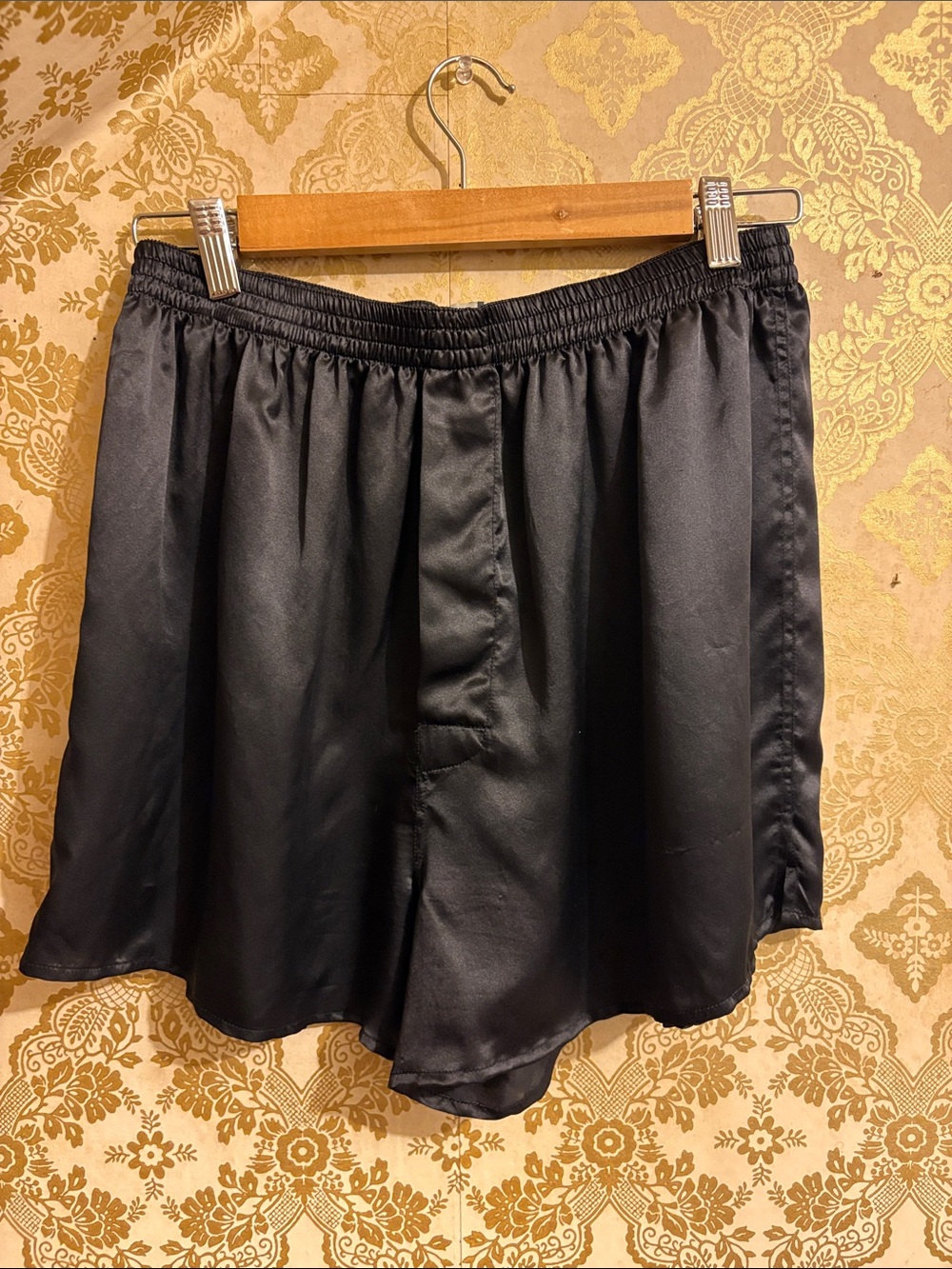 Vintage 100% silk Black Boxers